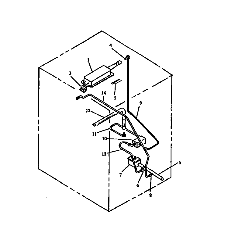 GAS COMPONENTS Diagram and Parts List for RST310UL P1130738N L Amana Range