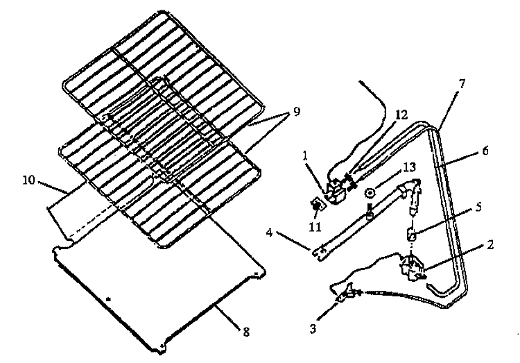 Page 6 Diagram and Parts List for RBL39AA0,5 P11417155NL Amana Range
