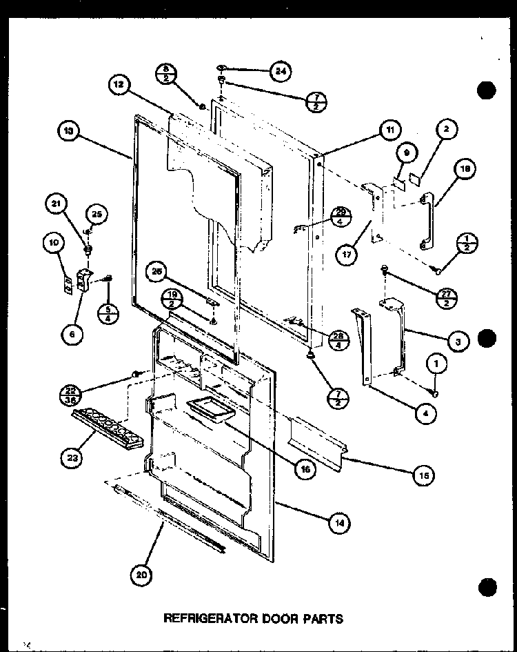 Section 18 Diagram and Parts List for CIC-4H-P7621308W  Amana Refrigerator
