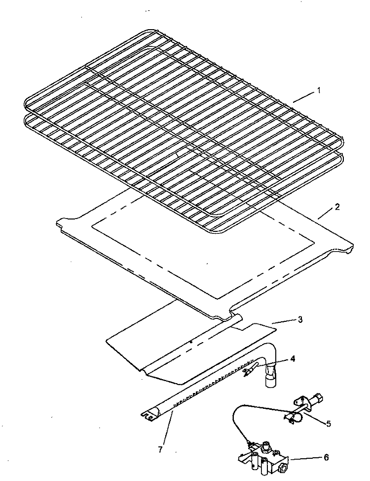 OVEN COMPONENTS Diagram and Parts List for RLN385UL P1143501N L Amana Range