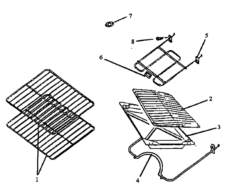 OVEN COMPONENTS Diagram and Parts List for SBE26AA0 P1142253N W Amana Range