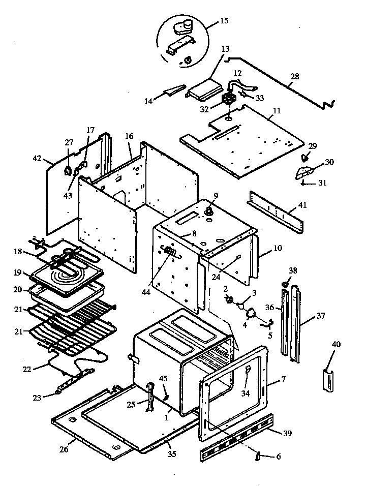Section 4 Diagram and Parts List for RSW2T24 P1152102M Amana Range