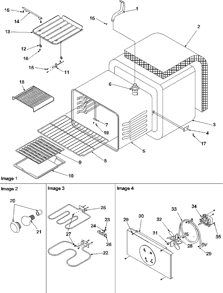 Cavity Diagram and Parts List for ARTC8600WW P1143819NWW Amana Range