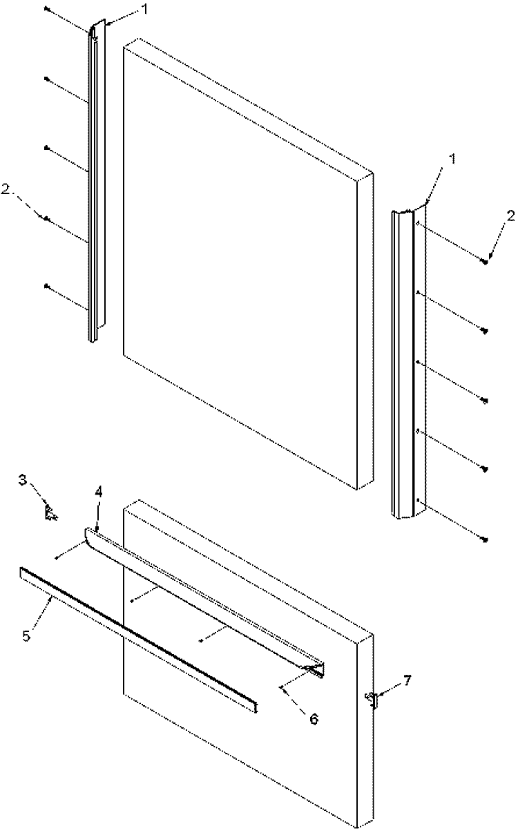 HK520 Handle Kits Diagram and Parts List for HK520W P1304002W Amana Range