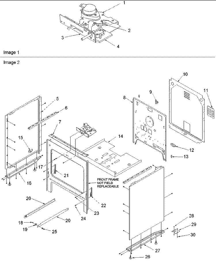 Cabinet Diagram and Parts List for CSTC7512WW P1143842NWW Amana Range