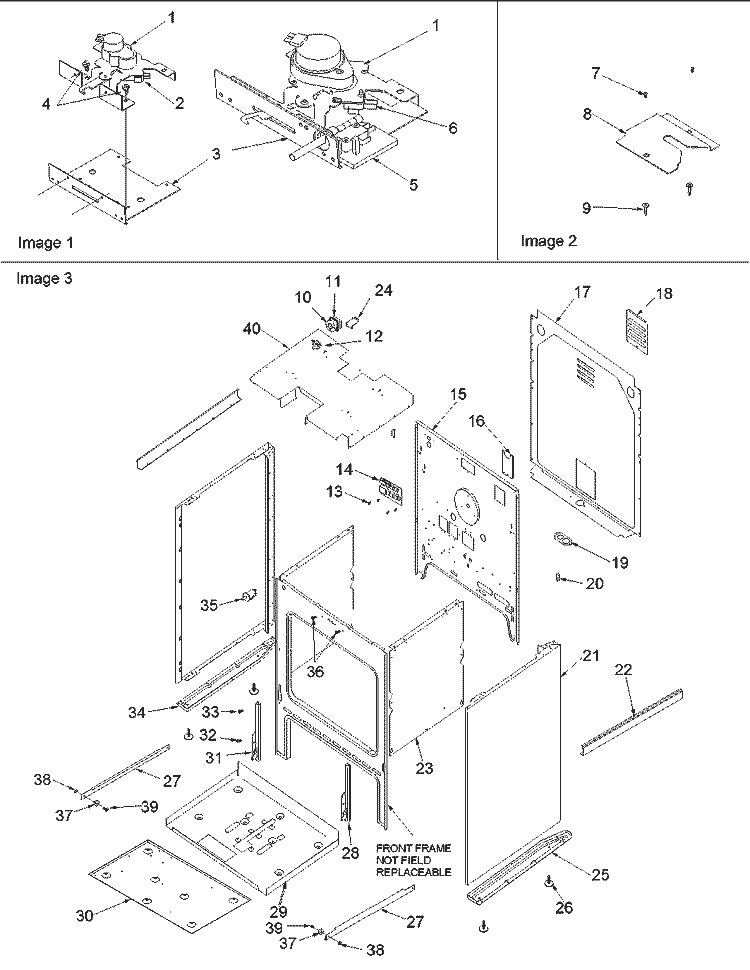 Cabinet Diagram and Parts List for ARTSC8650E P1130694N E Amana Range
