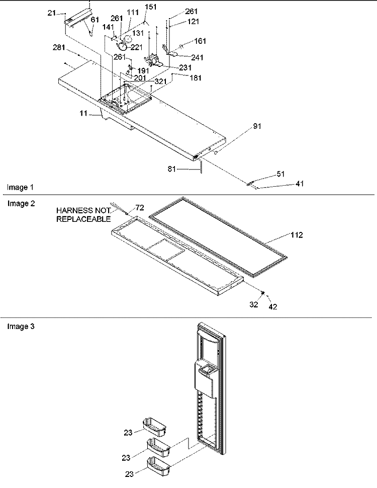 Freezer Door Diagram and Parts List for DRS2662AC PDRS2662AC0 Amana Refrigerator