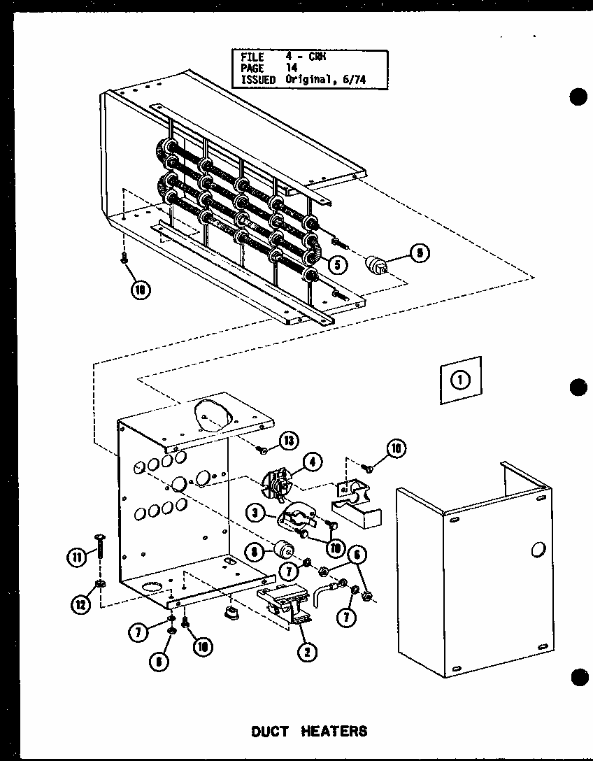 Section 3 Diagram and Parts List for CRH5-1 P58372-43C Amana Air Conditioner