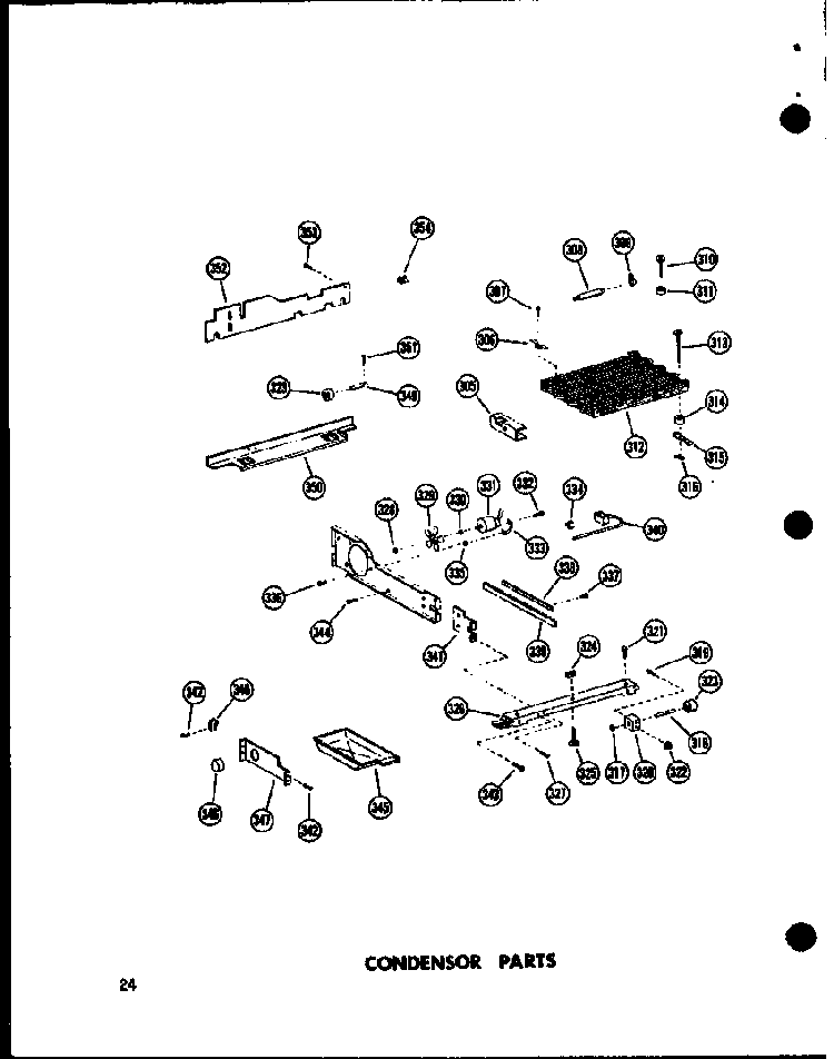 Condensor Parts Diagram and Parts List for SD19W-P60340-9W  Amana Refrigerator