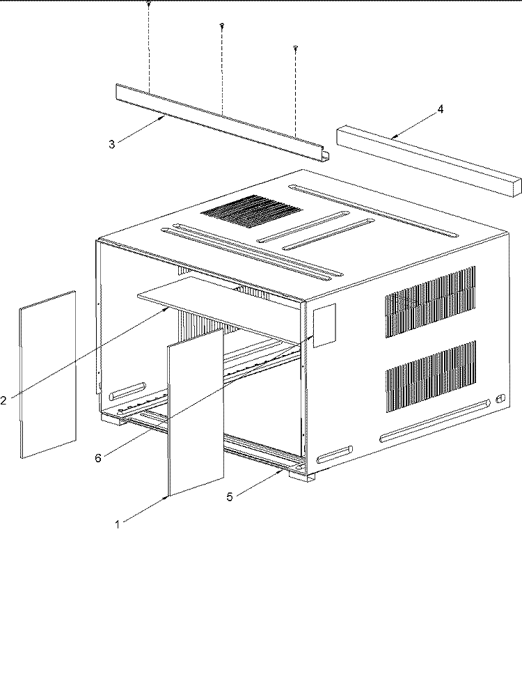 OUTER CASE ASSEMBLY Diagram and Parts List for AAC182STA PAAC182STA0 Amana Air Conditioner