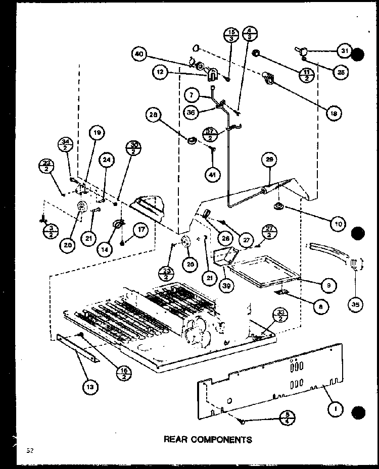Section 6 Diagram and Parts List for CIC-4H-P7621308W  Amana Refrigerator