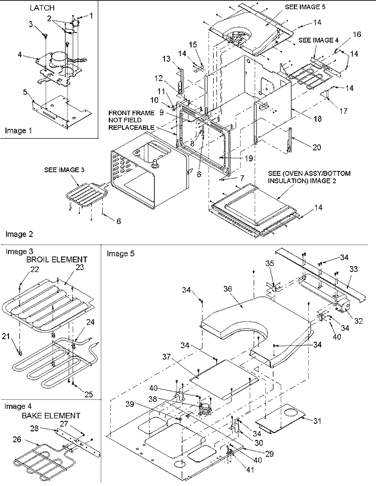 INNER CAVITY / BLOWER / BAKE AND BROIL ASSY Diagram and Parts List for P1132375N E Maytag Wall Oven