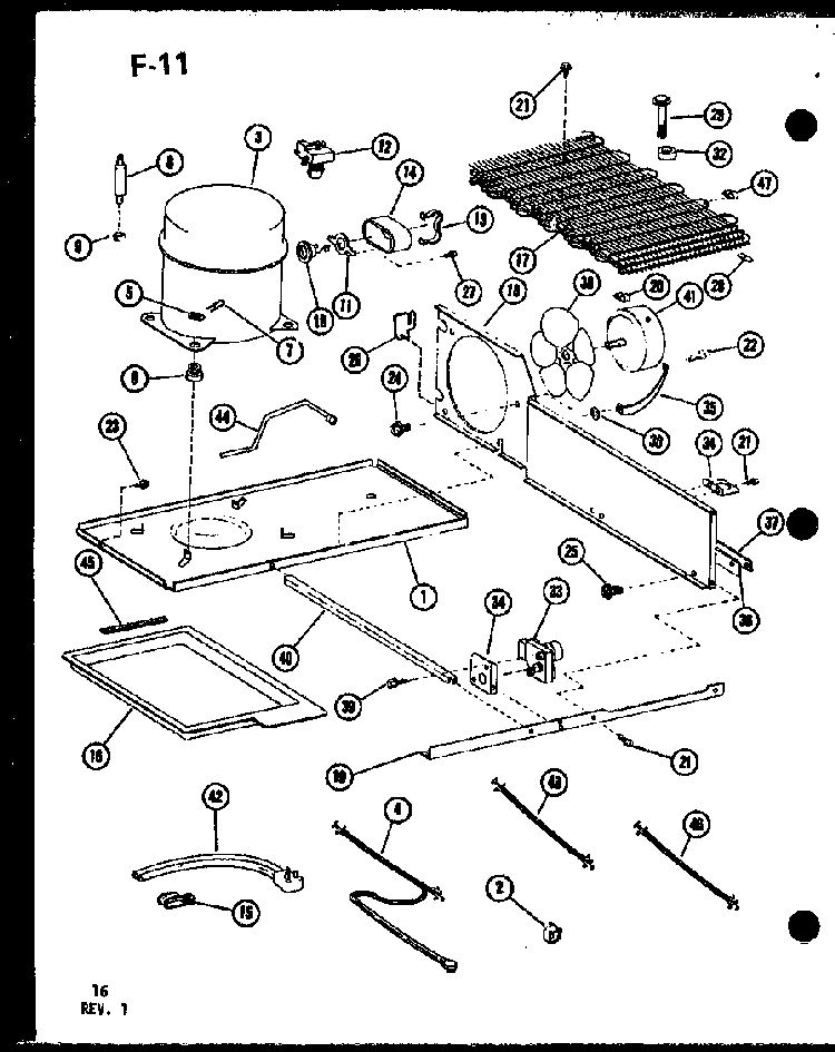 Section 5 Diagram and Parts List for ESBFC-16E-L-P74935-2WL  Amana Refrigerator