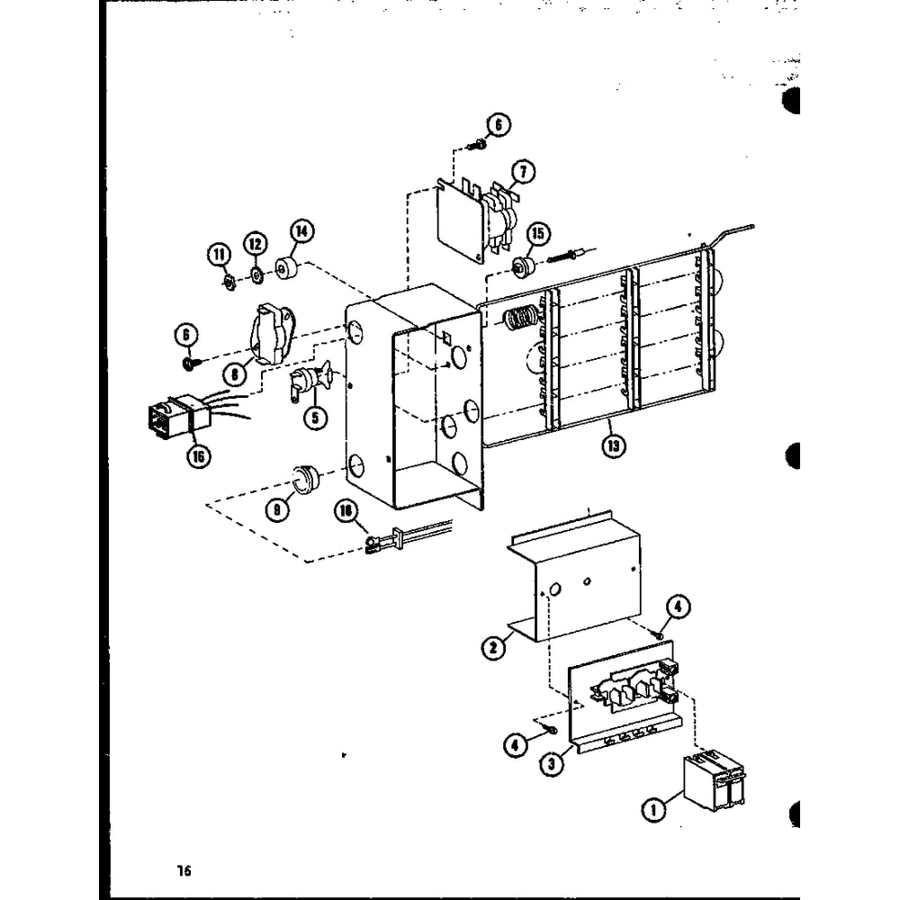 Diagram 4 Diagram and Parts List for EBCH2405M-A P68580-2C Amana Air Conditioner