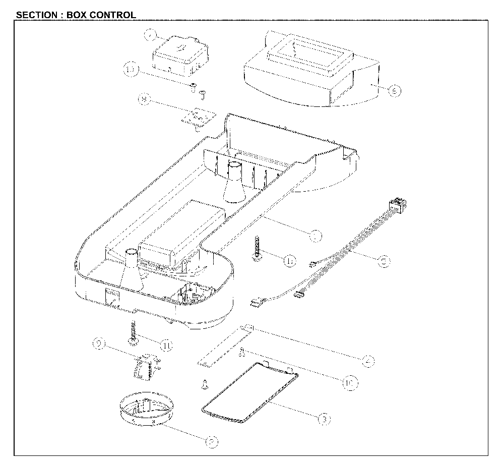 Box Control Diagram and Parts List for 11161205714  Kenmore Refrigerator