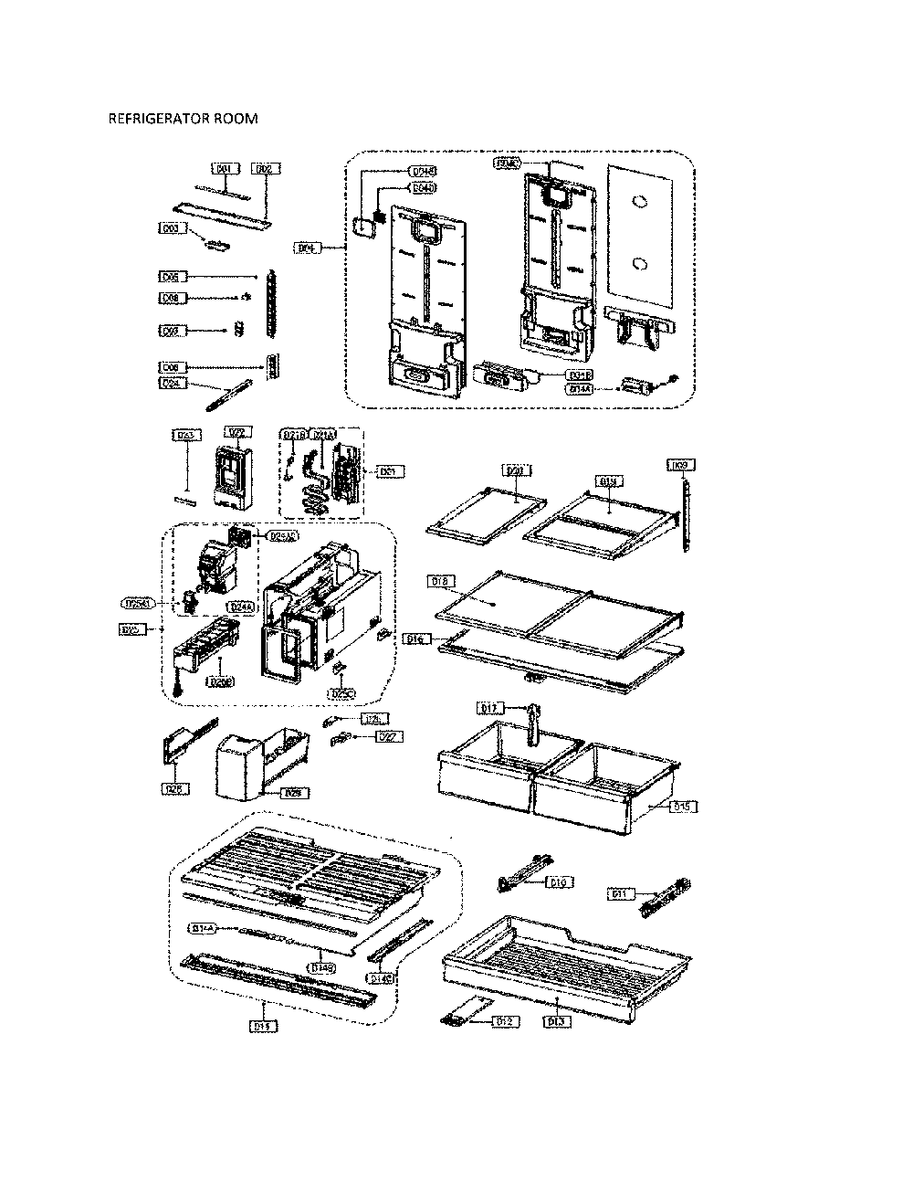 Refrigerator Parts Diagram and Parts List for 11173302911  Kenmore Refrigerator