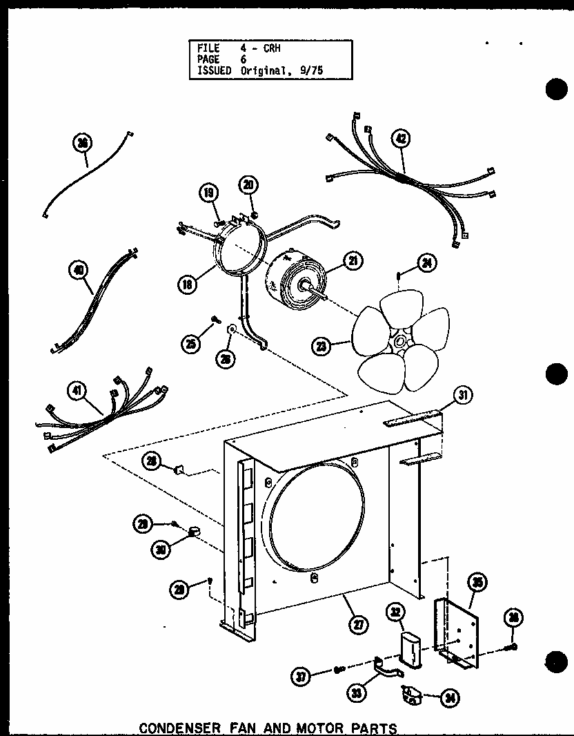 Condenser Fan And Motor Parts (crh3-1/p55200-20c) (crh215-1/p55200-19c) Diagram and Parts List for CRH215-1 P55200-19C Amana Air Conditioner