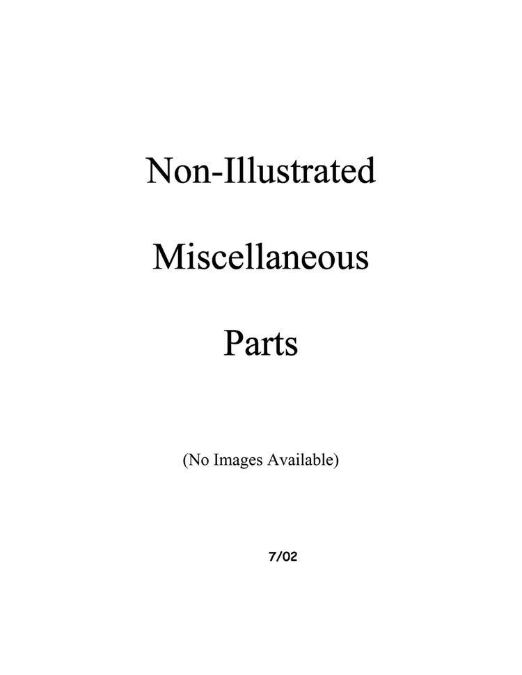 Miscellaeous Information Diagram and Parts List for BX21TW-P1196512WW  Amana Refrigerator