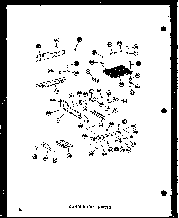 Condensor Parts Diagram and Parts List for SDI22N-C-P60201-65WC  Amana Refrigerator