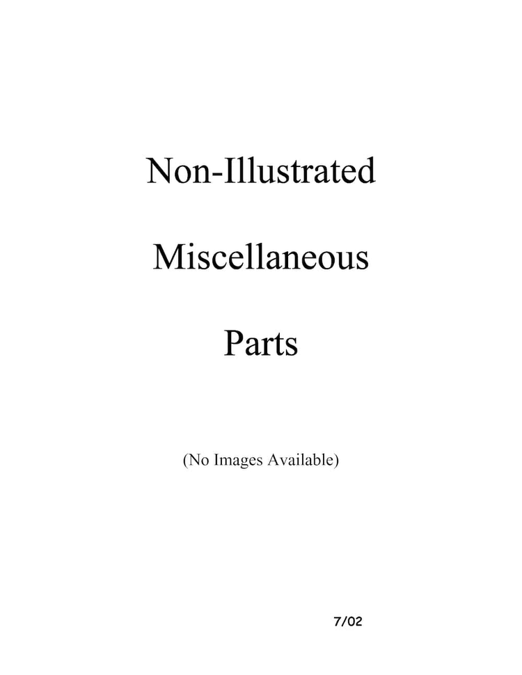 Miscellaeous Information Diagram and Parts List for BX21TW-P1196515WW  Amana Refrigerator
