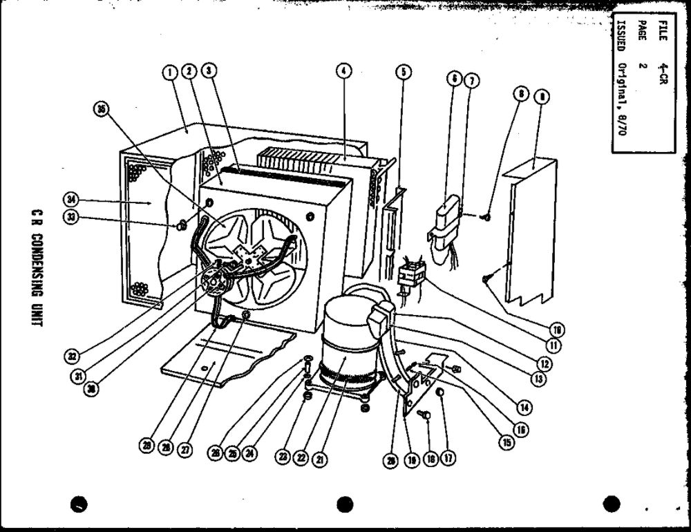 Diagram 1 Diagram and Parts List for CR15-1  Amana Air Conditioner
