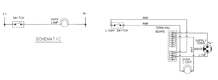 WIRING INFORMATION Diagram and Parts List for GM3110MXAW  Maytag Range