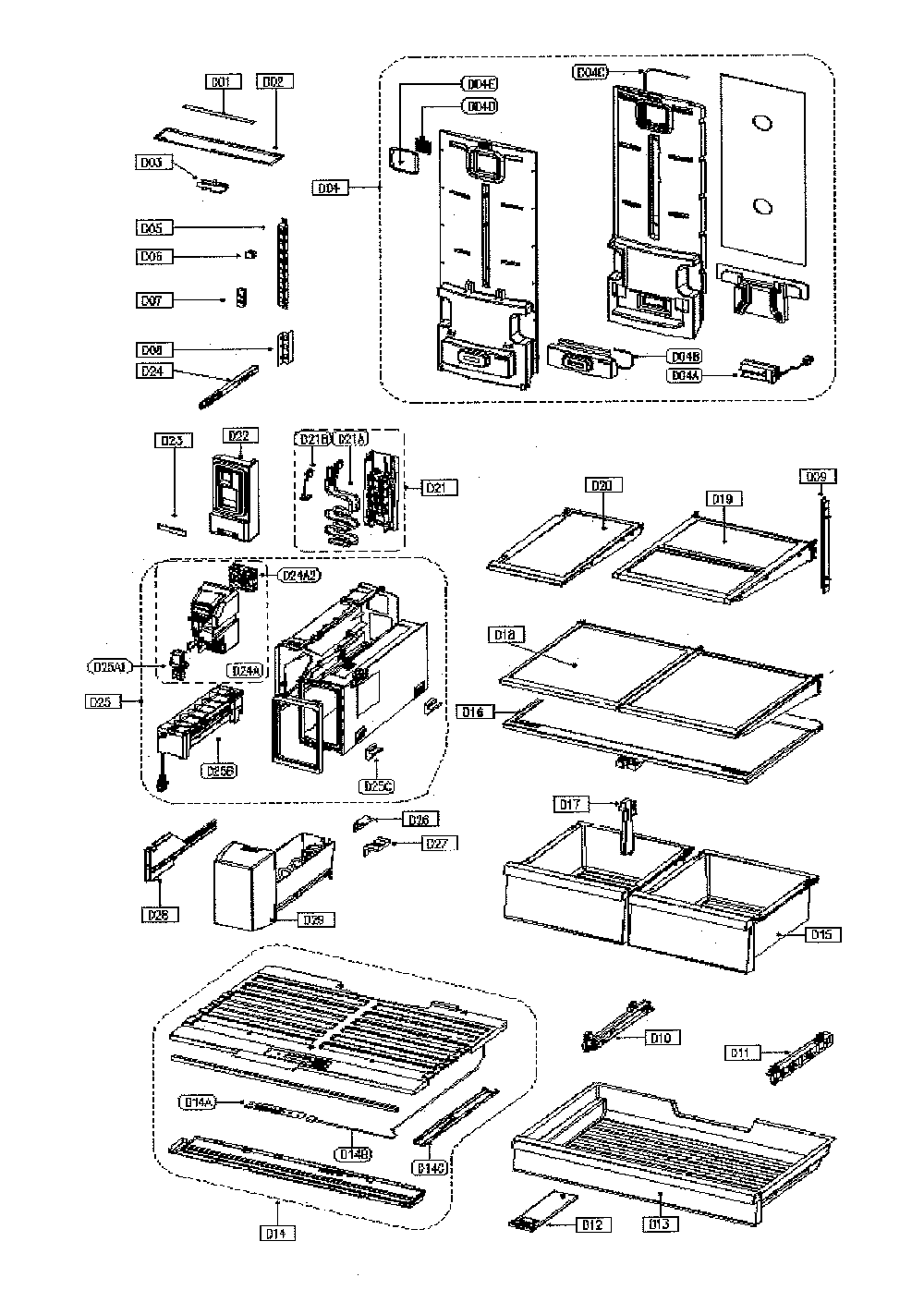Ice Maker And Dispenser Diagram and Parts List for 11173305910  Kenmore Refrigerator