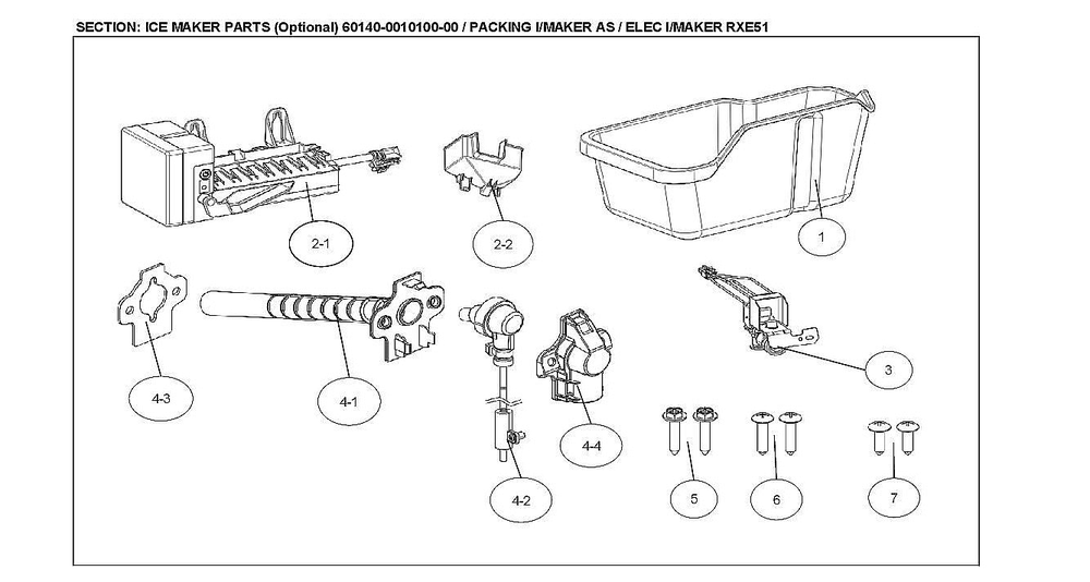 Ice Maker Parts Diagram and Parts List for 11161212615  Kenmore Refrigerator