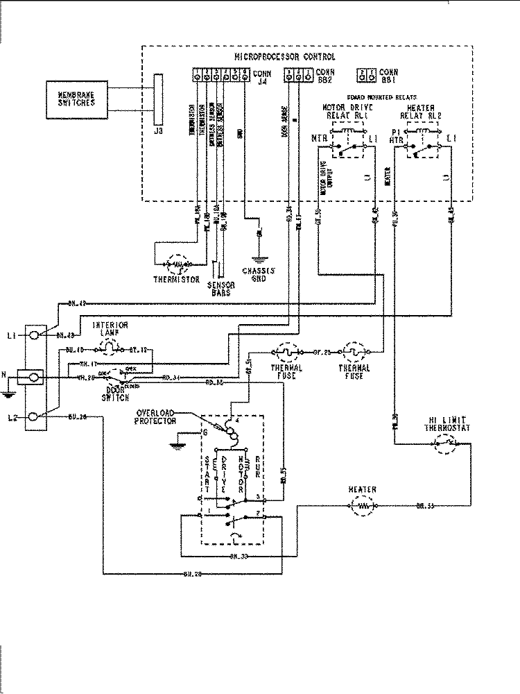 WIRING INFORMATION SERIES 62 AND LATER Diagram and Parts List for  Maytag Dryer