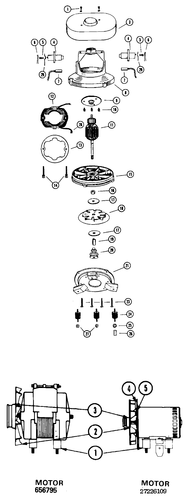 SPINMOTOR Diagram and Parts List for T1011  Hoover Washer