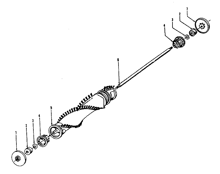 AGITATOR Diagram and Parts List for U5131906  Hoover Upright Vacuum