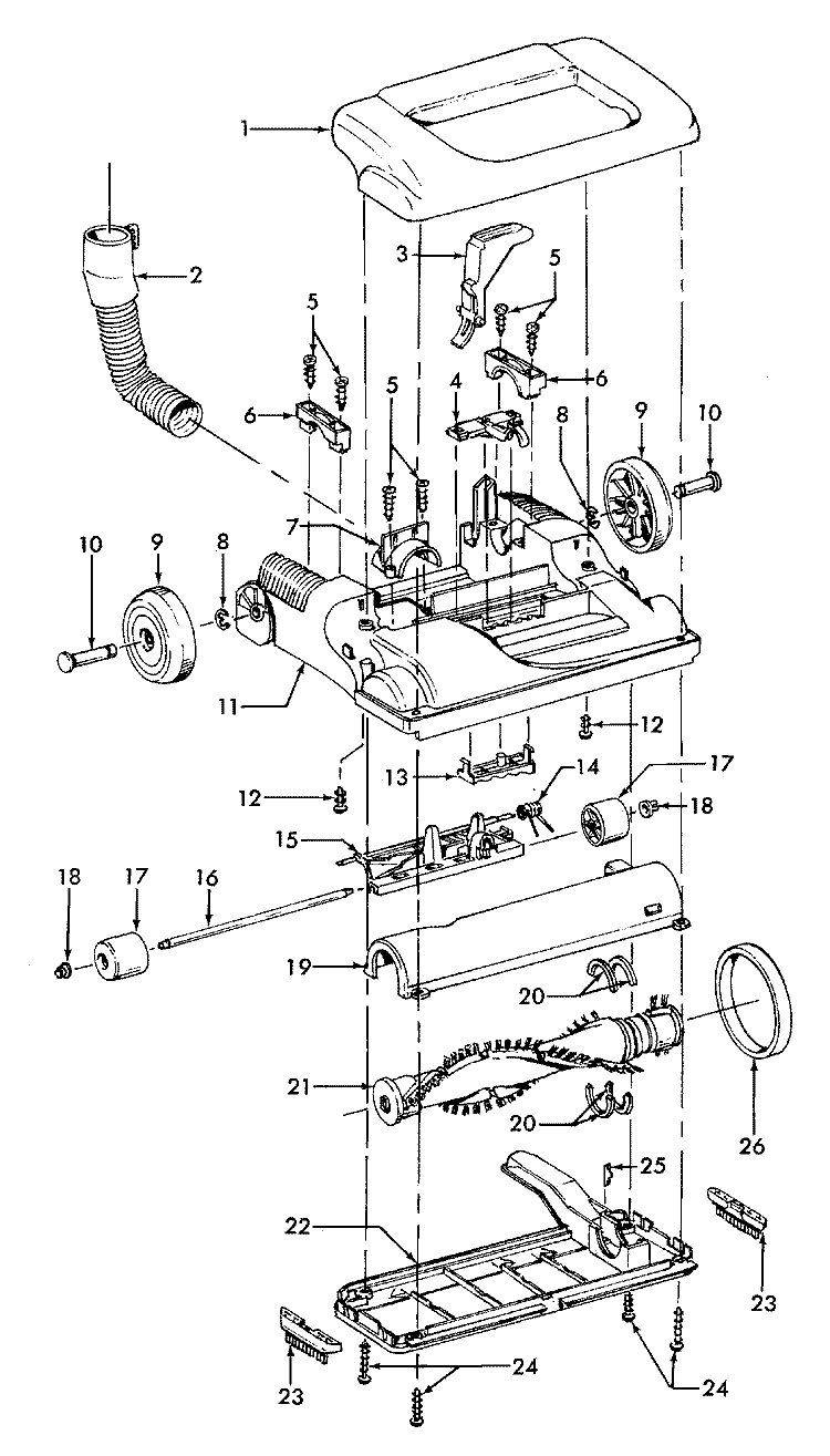 AGITATOR, MAINBODY, HOOD Diagram and Parts List for U5435906  Hoover Range Hood