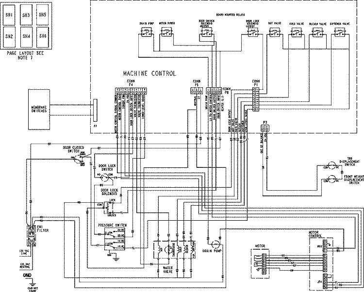 WIRING INFORMATION Diagram and Parts List for  Maytag Washer