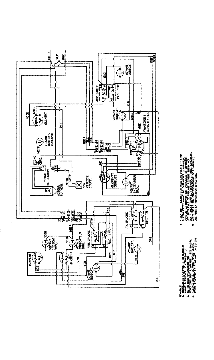 WIRING INFORMATION (FRCH) Diagram and Parts List for  Jenn-Air Cooktop