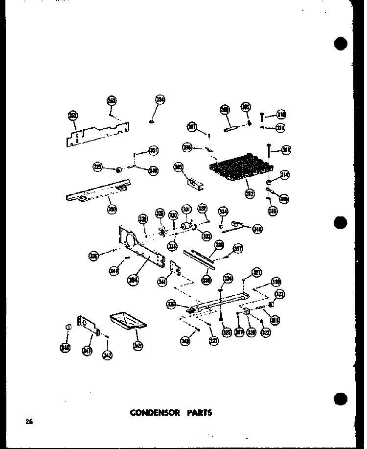 Condensor Parts Diagram and Parts List for SD19W-P60340-36W  Amana Refrigerator