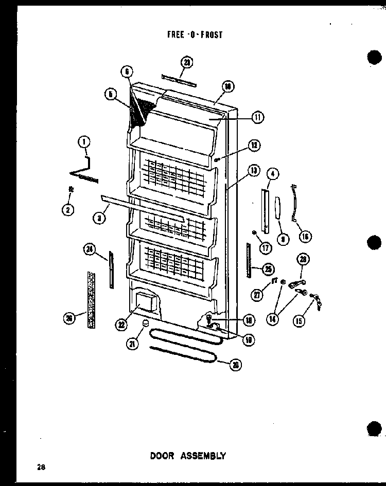 Section 5 Diagram and Parts List for UF12K-AG P60250-9WG Amana Freezer