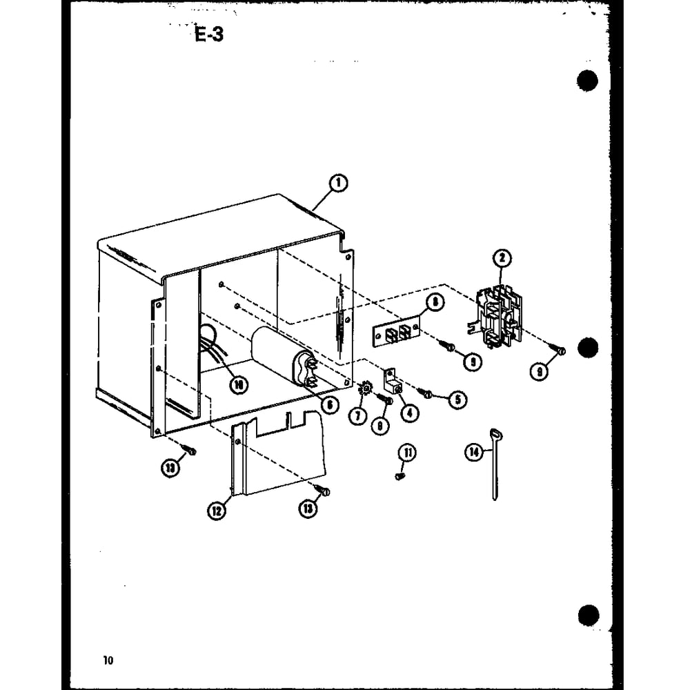 Control Box Diagram and Parts List for RCF36U01A P68446-1C Amana Air Conditioner