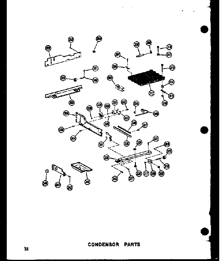 Condensor Parts Diagram and Parts List for SDI22N-1-C-P60230-91WC  Amana Refrigerator