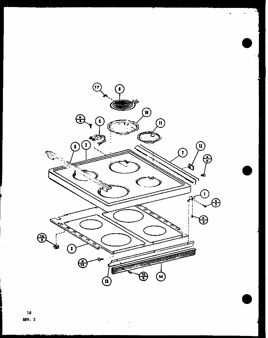 (rcr1020/p8576801s) (rcr720/p8576701s) Diagram and Parts List for RVH6C P8540104S Amana Range