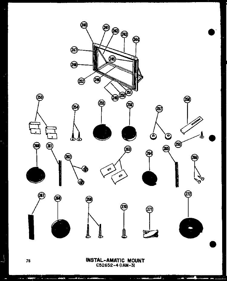 INSTAL - AMATIC MOUNT C52652 - 4 (1AM - 3) Diagram and Parts List for 7-2J P5439093R Amana Air Conditioner
