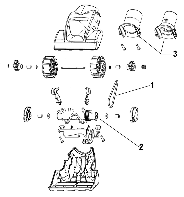 Turbinehandtool Diagram and Parts List for U6476-900  Hoover Upright Vacuum