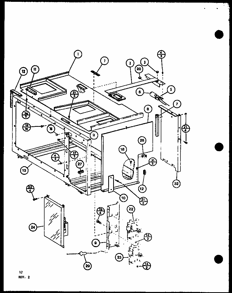 (rcr1020/p8576801s) (rcc1020/p8576901s) (rcc1020/p8576902s) (rcc1020/p8576903s) (rcr720/p8576701s) Diagram and Parts List for RVH6C P8540104S Amana Range