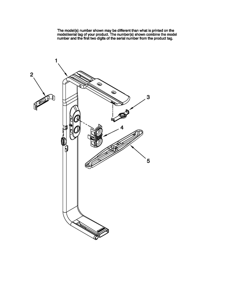 Upper Wash And Rinse Parts Diagram and Parts List for MDB8951BWS0  Maytag Dishwasher
