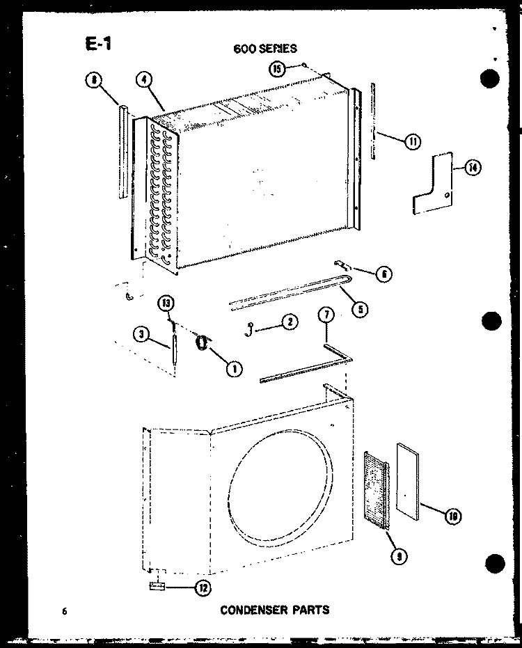 CONDENSER PARTS Diagram and Parts List for ES6243S P6711917R Amana Air Conditioner