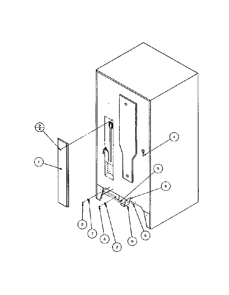 Cabinet Back Diagram and Parts List for BZ20QW-P1125507WW  Amana Refrigerator