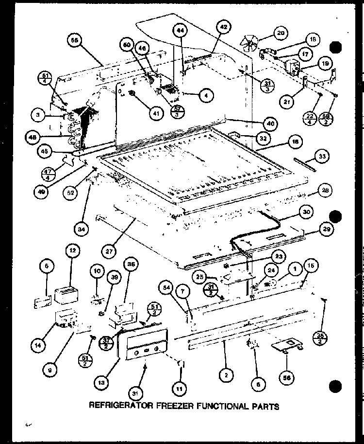 Section 28 Diagram and Parts List for CIC-4H-P7621308W  Amana Refrigerator