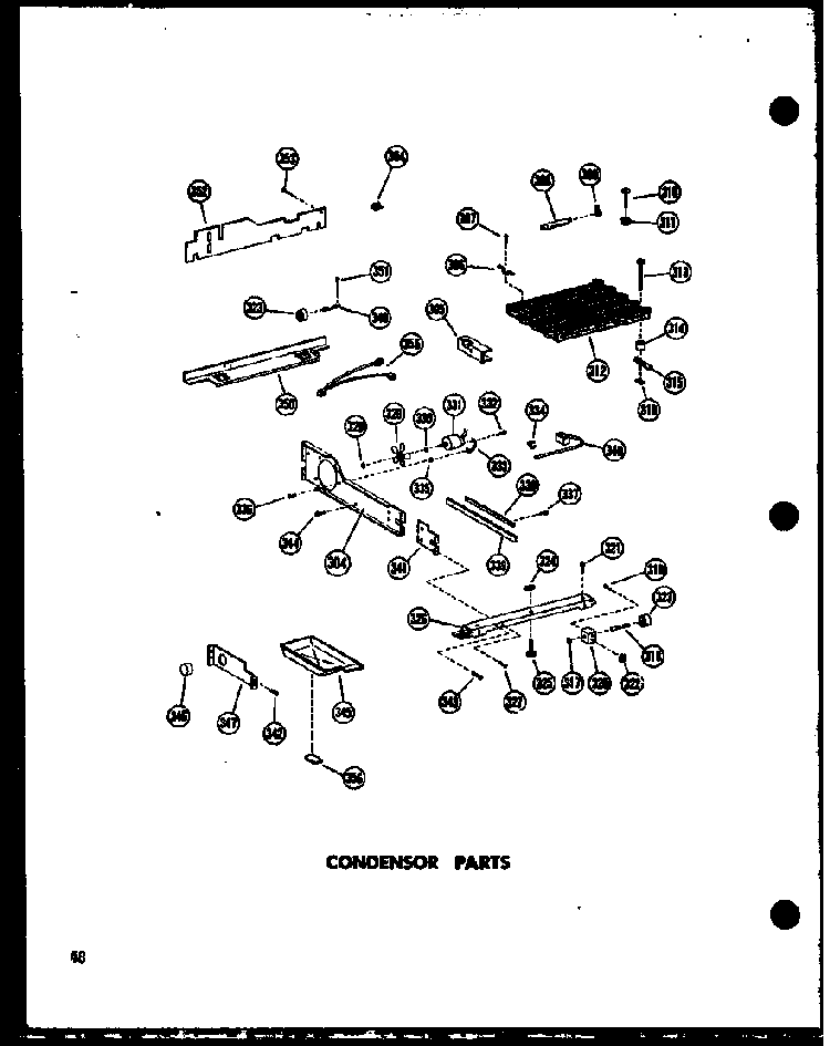 Condensor Parts Diagram and Parts List for SD19W-P60340-36W  Amana Refrigerator