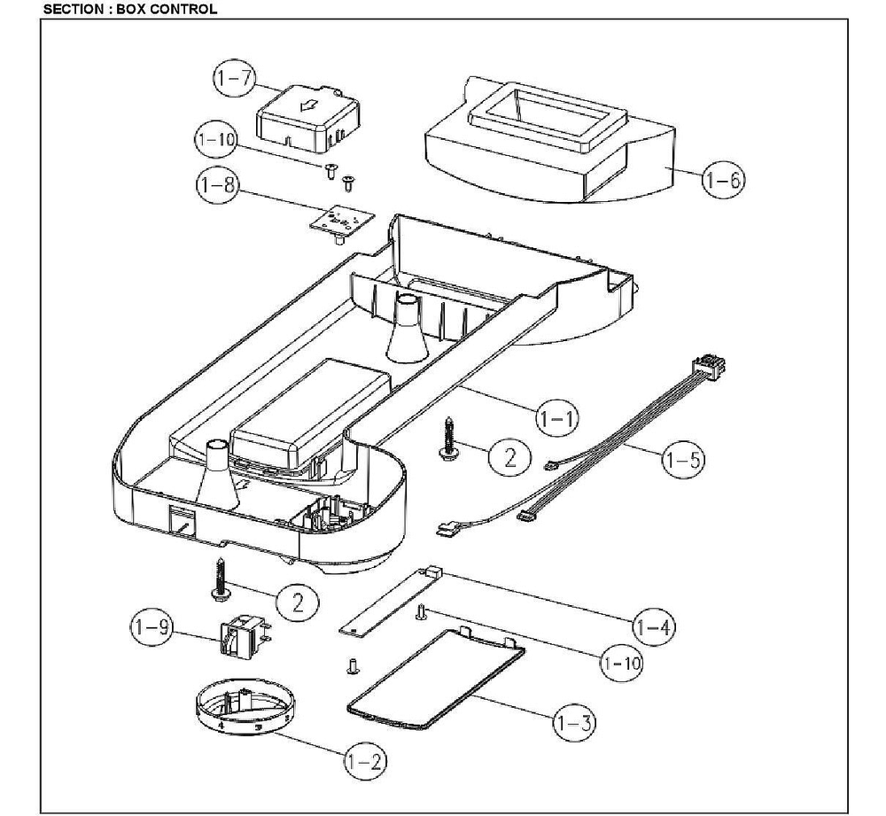 Box Control Diagram and Parts List for 11161212615  Kenmore Refrigerator
