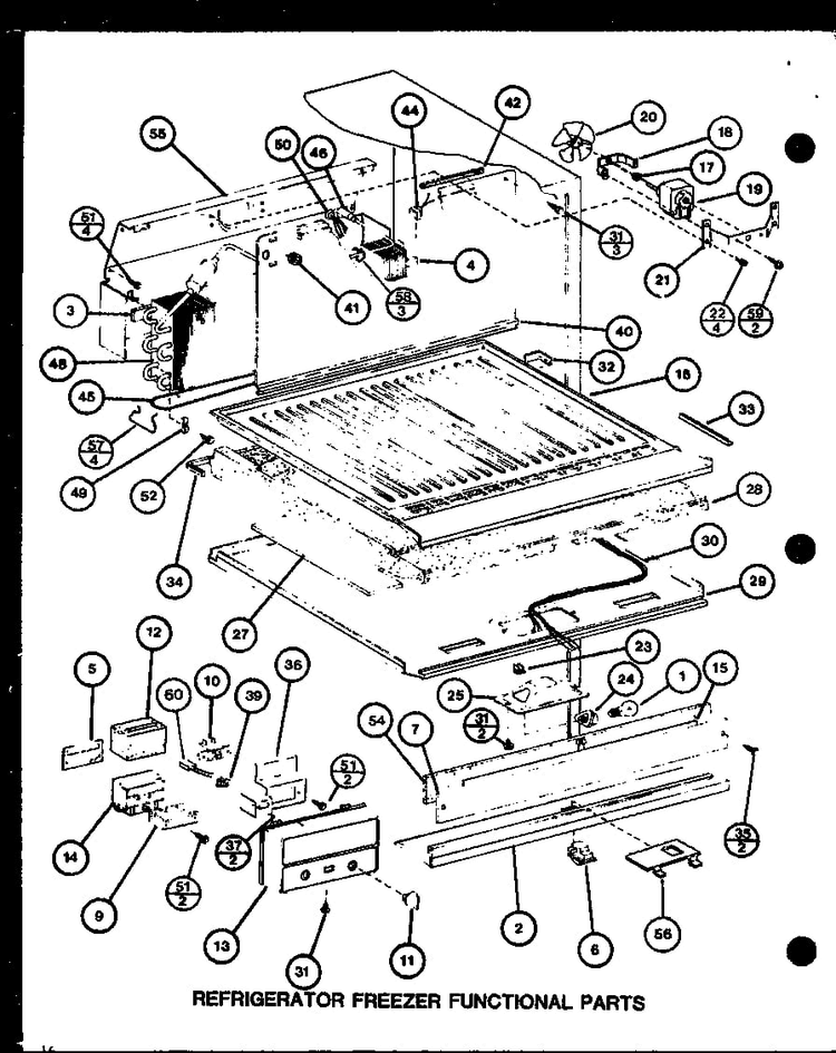 Section 29 Diagram and Parts List for CIC-4H-P7621308W  Amana Refrigerator