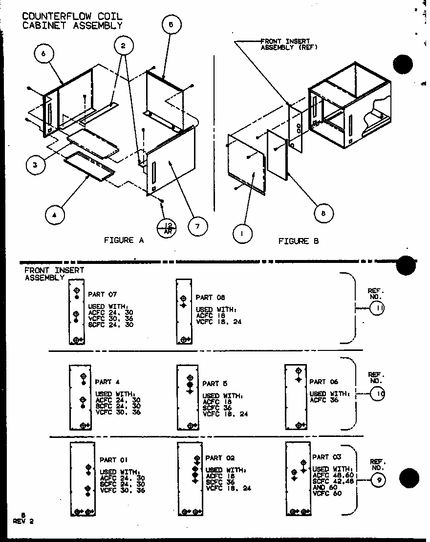 Counterflow Coil Cabinet Assembly (ccc16/p1101901c) (ccc20/p1101902c) (ccc24/p1101903c) Diagram and Parts List for ACFH36AUMB P1124202C Amana Air Conditioner
